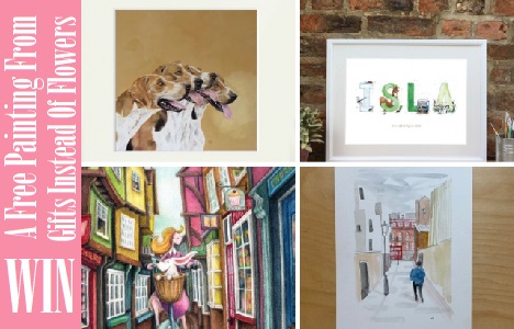 Win A Free Painting From Gifts Instead Of Flowers UK
