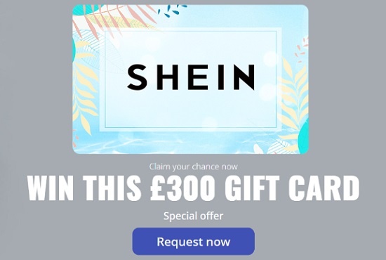 Get Free Shein Gift Card Worth £300