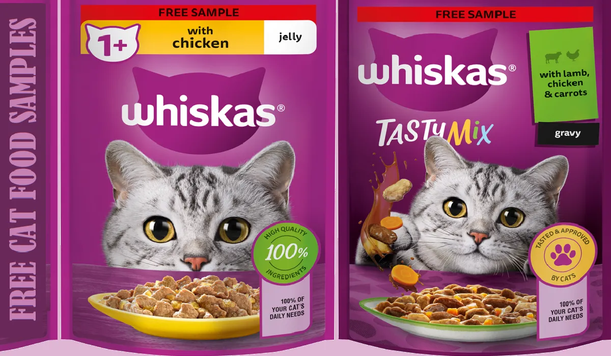 Get Your Free Whiskas Cat Food Samples Today