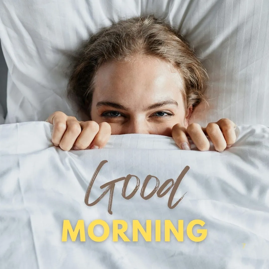 Playful Morning Peek, Good Morning Image Playful good morning images for boyfriend featuring smiling woman under covers