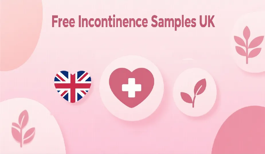 Free incontinence samples available in the UK with a supportive and discreet health and wellness message.