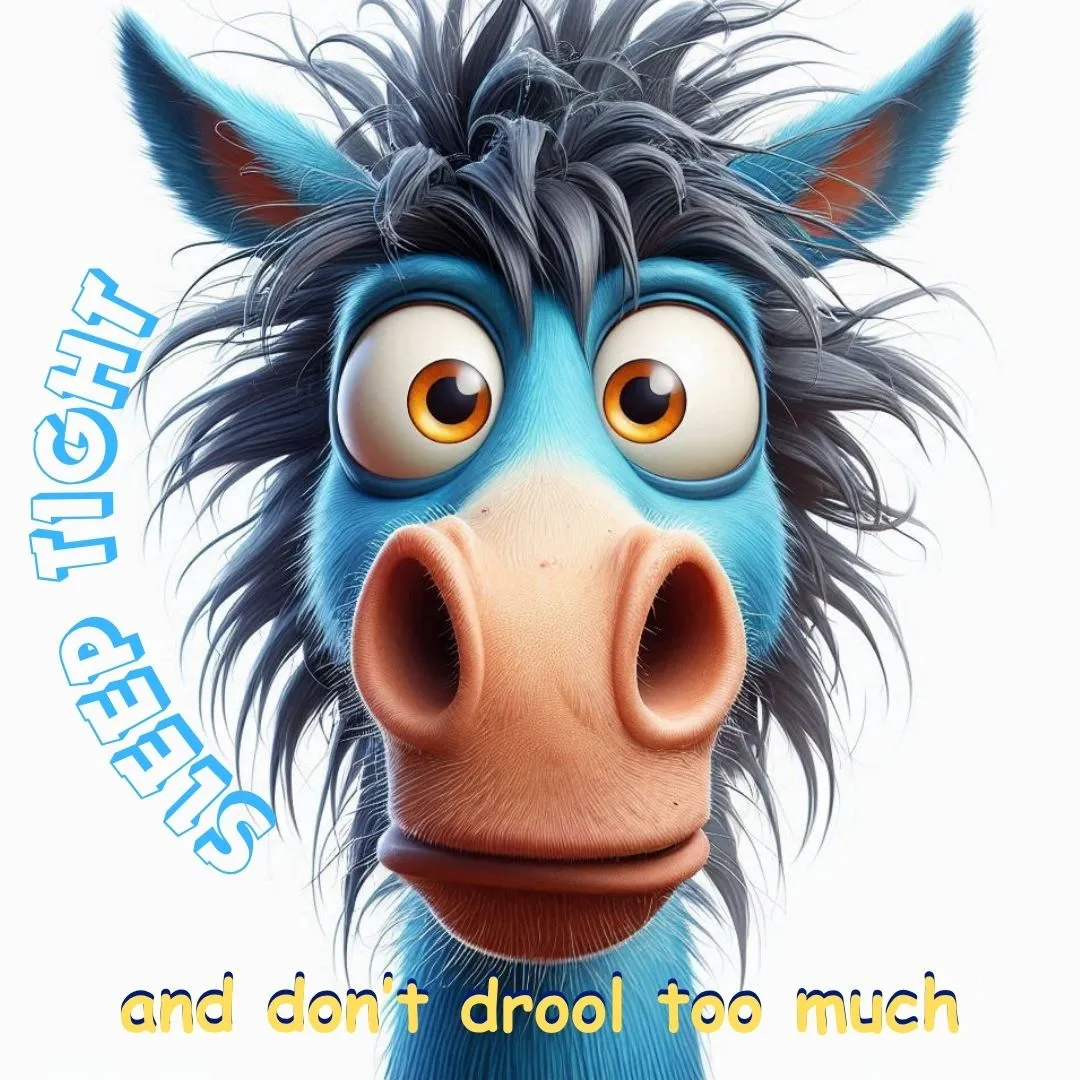 Funny Good Night Image for Friend
