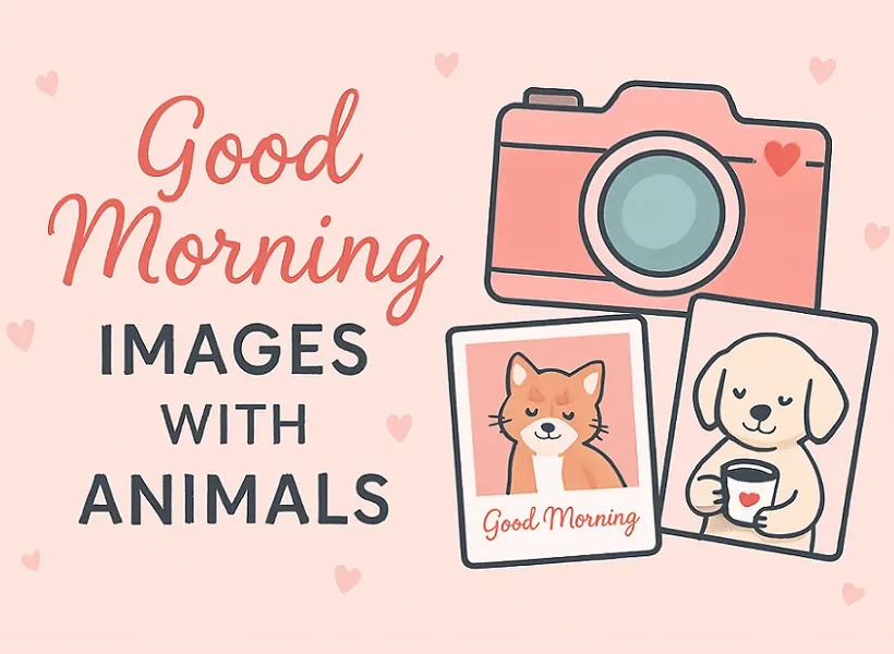 Download and share free good morning images with animals