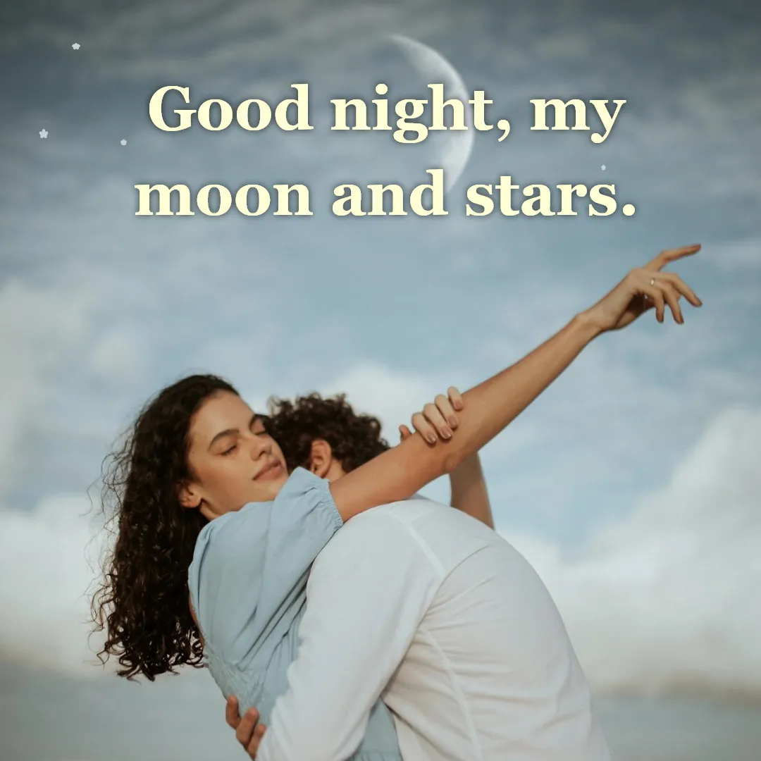 Romantic Moonlight Couple β Good Night Husband Image Romantic moonlit couple good night image for husband