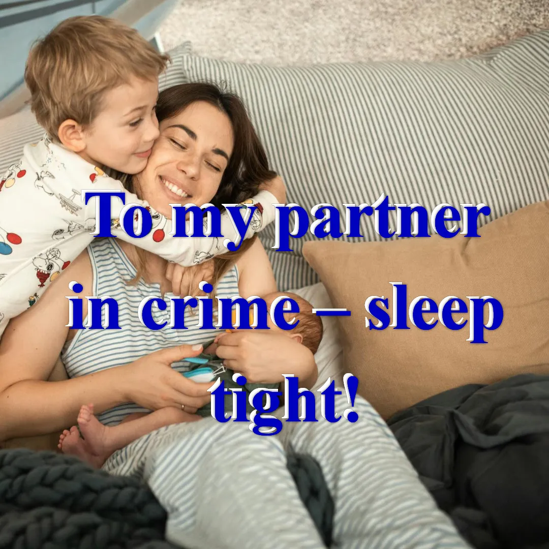 Good Night Sibling β Sweet Dreams Message Playful good night image for siblings
