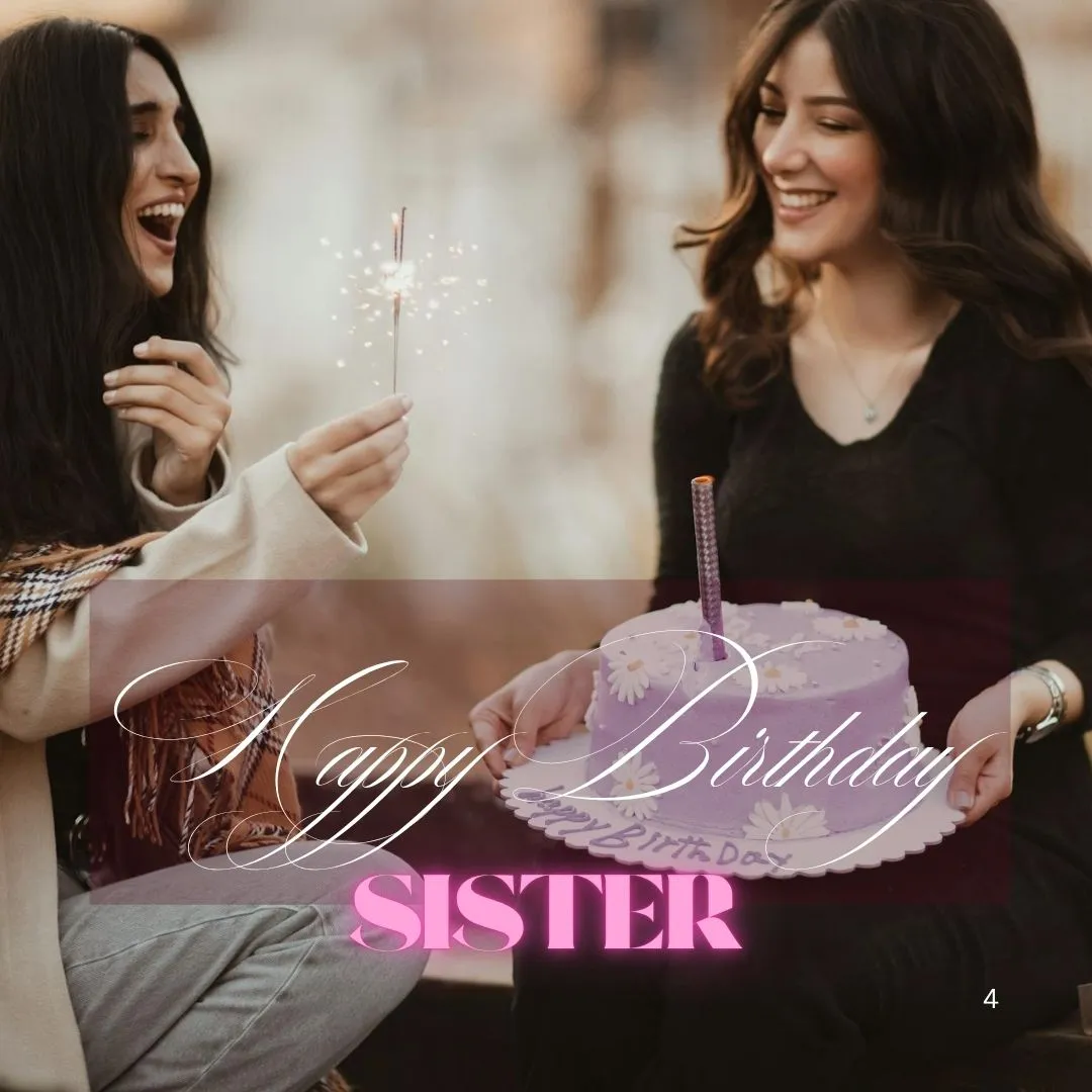 Fun birthday image for sister