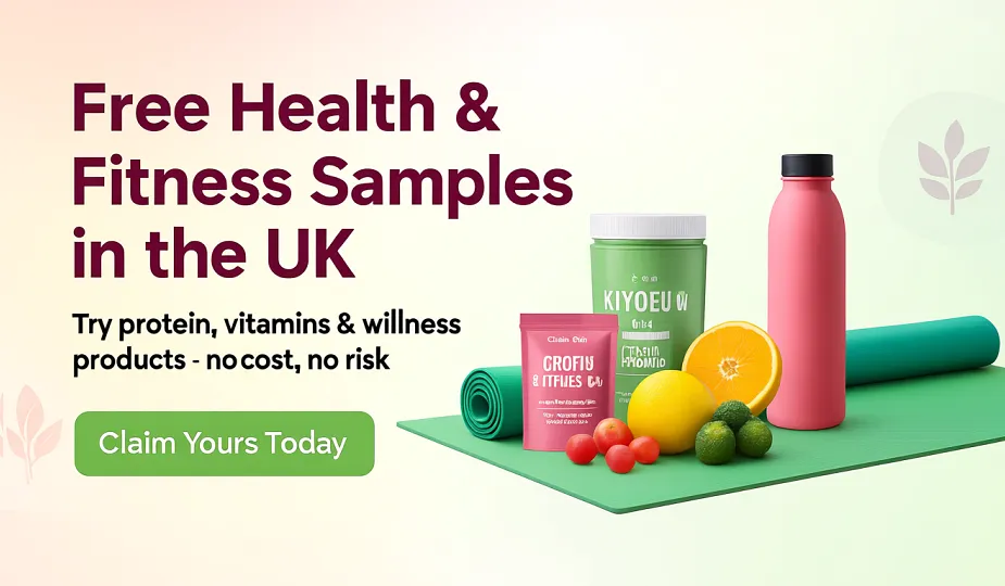 Free Health & Fitness Samples in the UK – wellness and support products for adults.