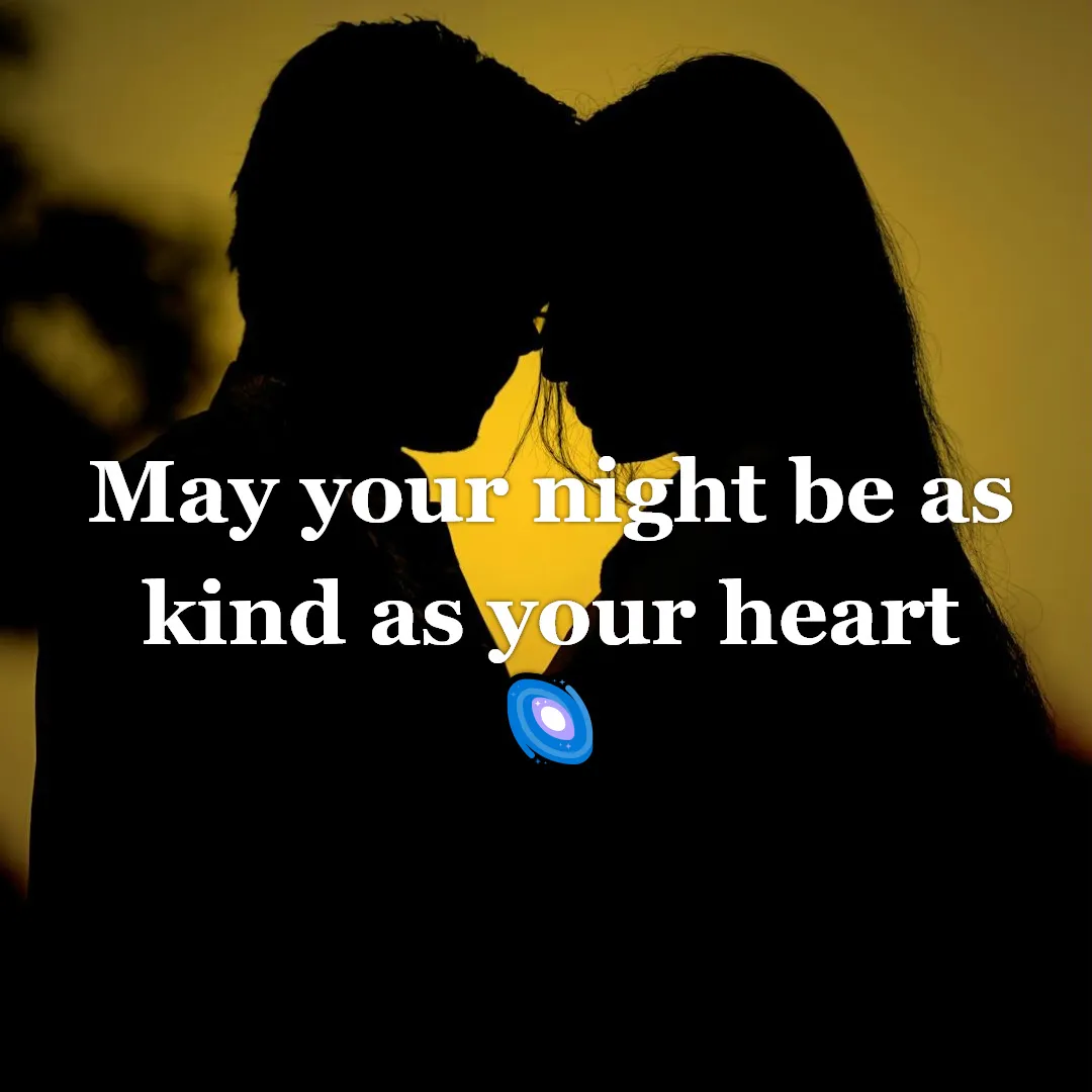 Peaceful good night image for close friend