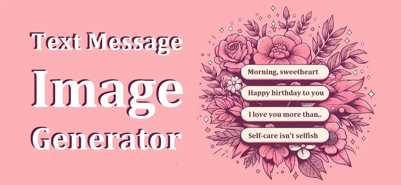 Free Text Message Image Generator & Creator for Women