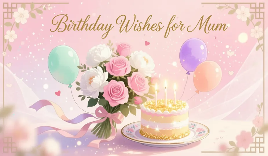 Birthday Wishes for Mum – heartfelt messages with love and flowers