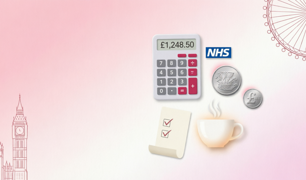 UK women using free online calculators for NHS benefits, Healthy Start vouchers, and Warm Home Discount on mobile phone
