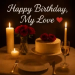 To My Dear Husband, Happy Birthday! Elegant birthday cake with roses for husband